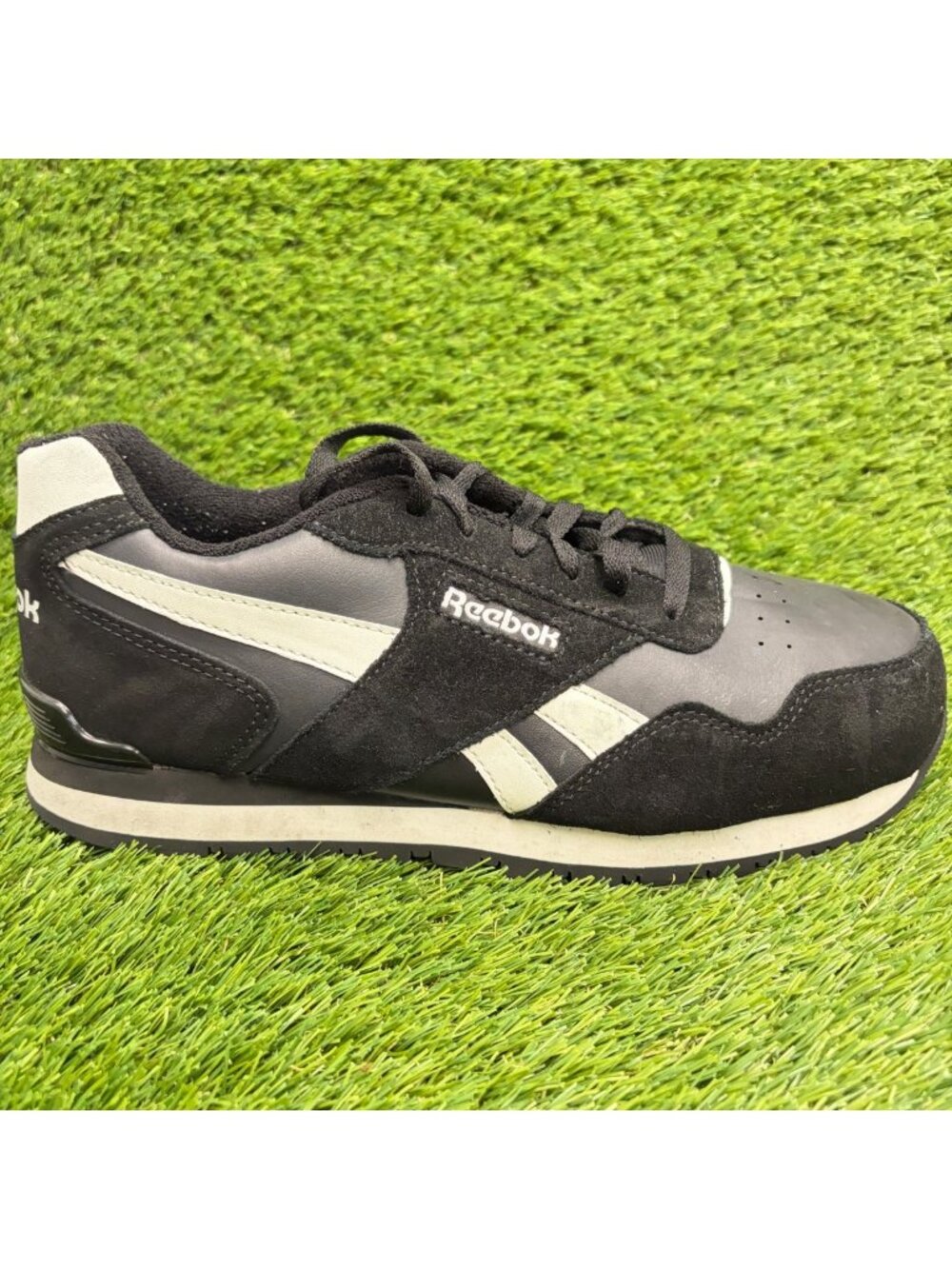 Reebok Classic Harman Run Mens Size 9E Black Composite Toe Safety Work Shoes